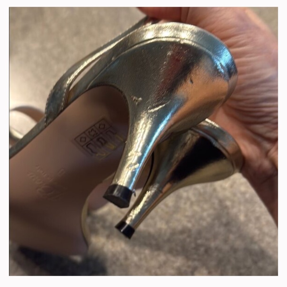 J. Crew Slingback Sandals with kitten heels Sz 8, super cute!  Runs small - Picture 4 of 7